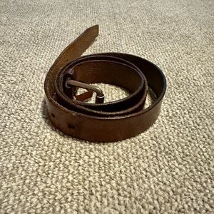 J Crew Genuine Italian Leather Made in USA MiUSA Belt